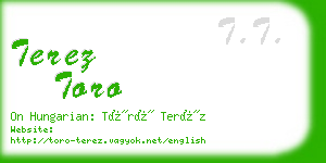 terez toro business card